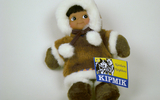 00934 Eskimo Doll, Girl, 10 Inch, Beanbag Brn