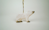 01056 Polar Bear Ornament, Flat, 5 Inch
