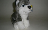 00150 Husky Pup, 8.5 Inch H, Sitting, With Beans
