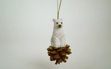 01049 Polar Bear Ornament, 3 Inch