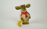 01059 Moose With Moon Ornament, 3.5 Inch