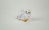 01078 Snowy Owl, Perched, Orn, 2 Inch