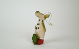 01084 Moose And Tree, Ornament, 3.5 Inch