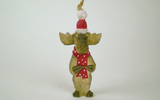 01239 Moose Santa Ornament, 4.5 Inch