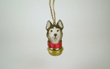 01249 Husky Bell Ornament