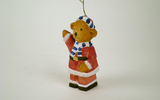 01269 Bear Santa Waving, Ornament