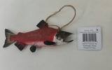01291 Red Or Sockeye Salmon, Metal Orn, 5 Inch