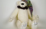 00237 Polar Bear, 13 Inch, Stocking Cap