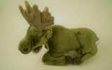 00401 Moose, Lying, 10 Inch L